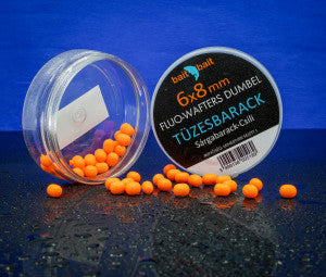 Bait Bait tüzes barack 7x10mm Fluo wafters dumbell 20g