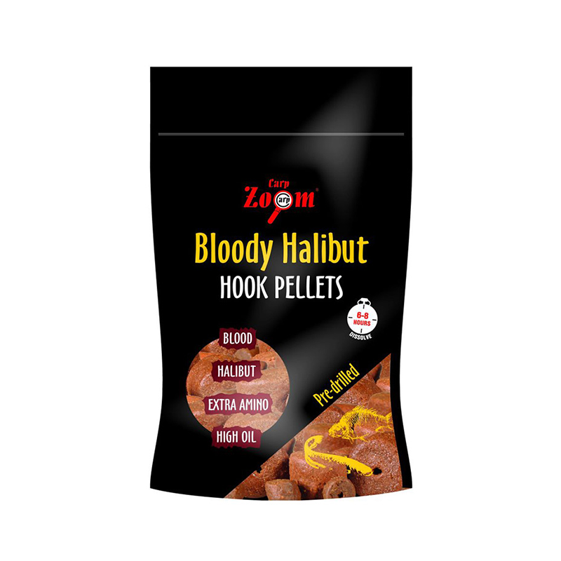 Carp Zoom Bloody Halibut Hook Pellet 8mm