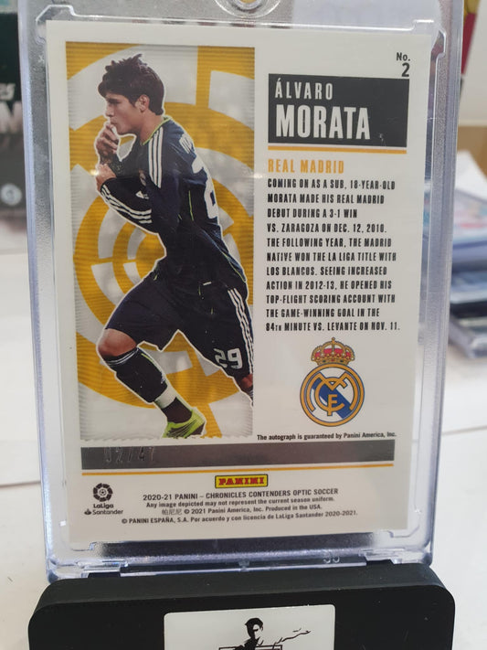 Alvaro Morata 02/47 Historic Ticket Autograph