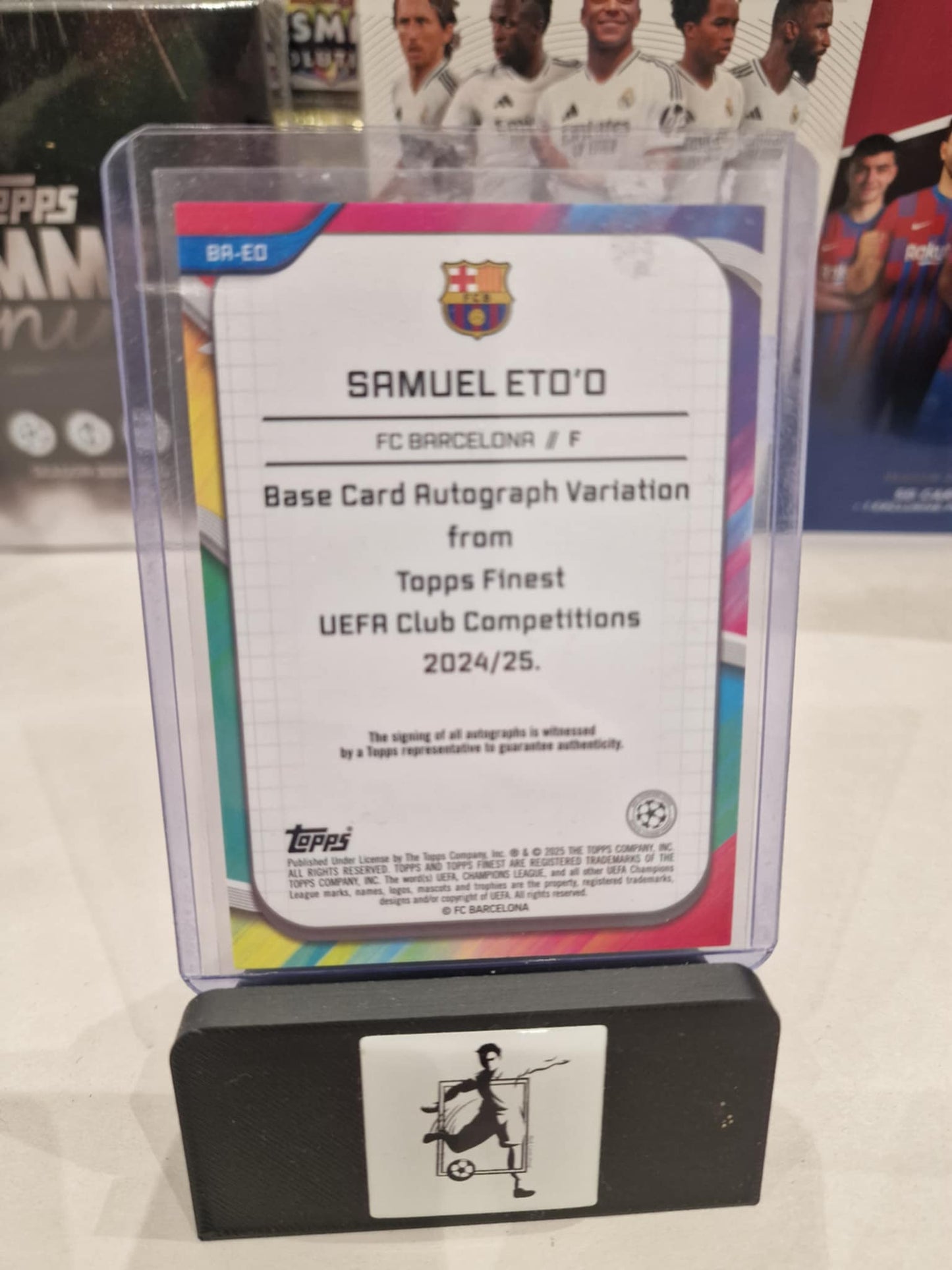 Samuel Eto'o 21/75 autograph