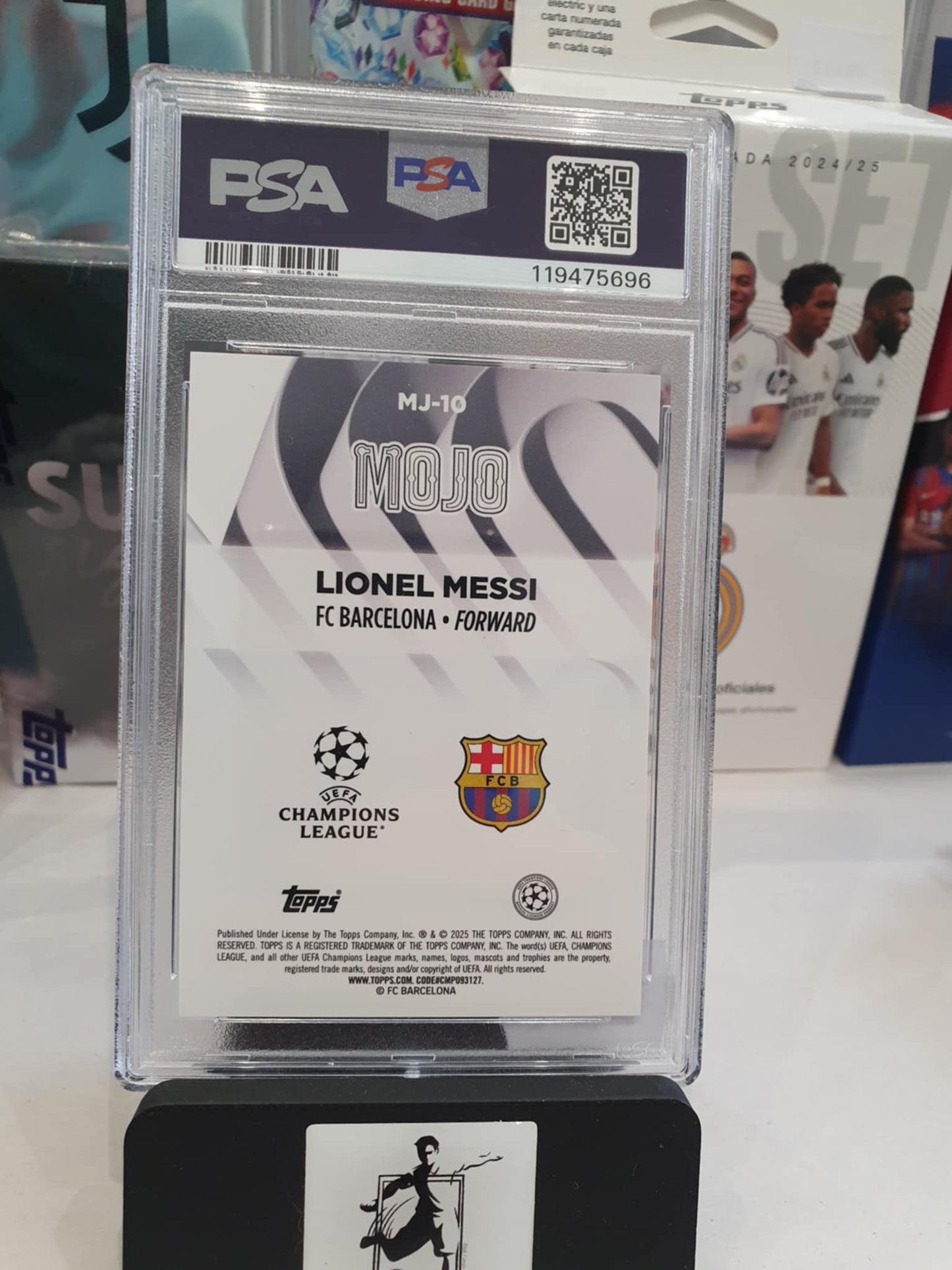 PSA8 Lionel Messi MOJO CHROME