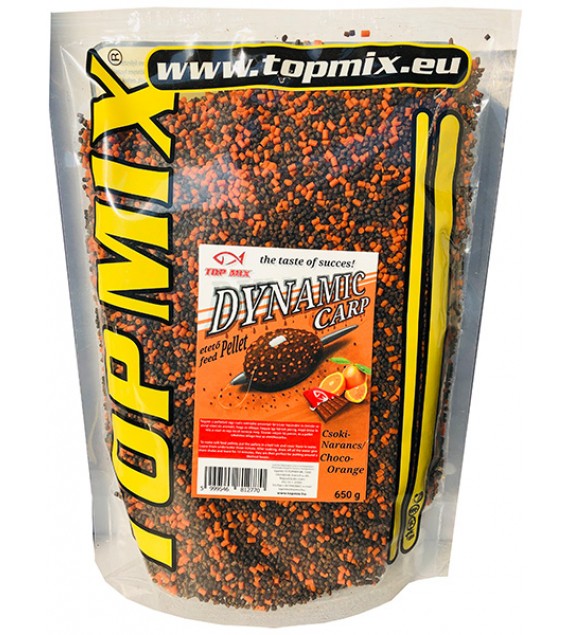 Top Mix Dynamic carp pellet csoki-narancs 800g