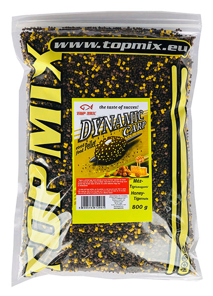 Top Mix Dynamic carp pellet méz-tigrismogyoró 800g