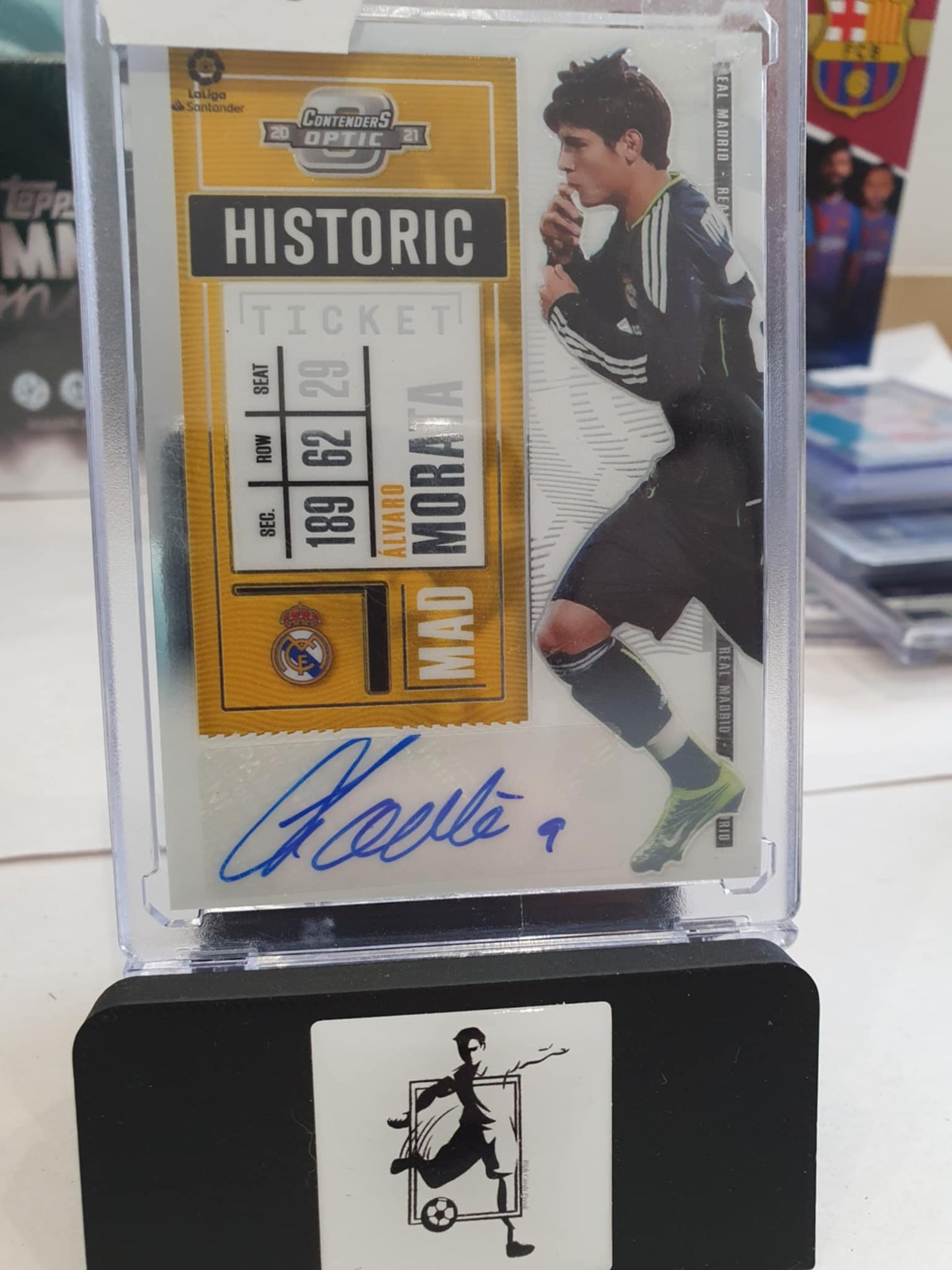 Alvaro Morata 02/47 Historic Ticket Autograph