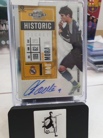 Alvaro Morata 02/47 Historic Ticket Autograph