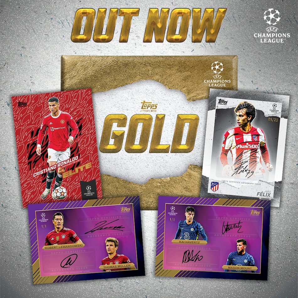 2021/22 Topps Gold X Tyson Beck UEFA Champions League Hobby Box