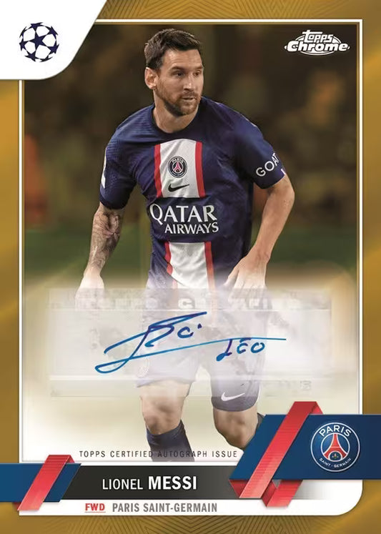 2022/23 Topps Chrome UEFA Club Competitions Soccer Hobby LITE Box