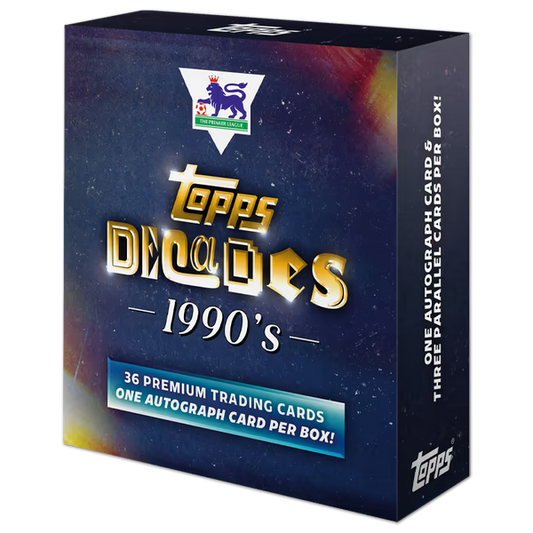 2025 TOPPS Decades 1990’s Edition Premier League Hobby Box