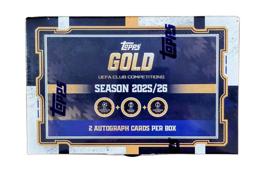 2025/26 Topps Gold UEFA Club Competitions Soccer Hobby Box