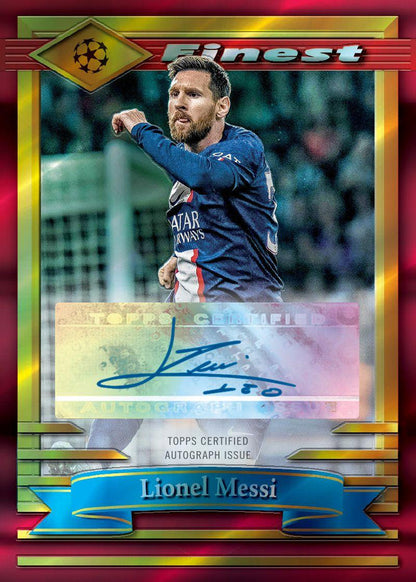 2022-23 Topps Finest Flashbacks UEFA Club Competitions Soccer Hobby Box