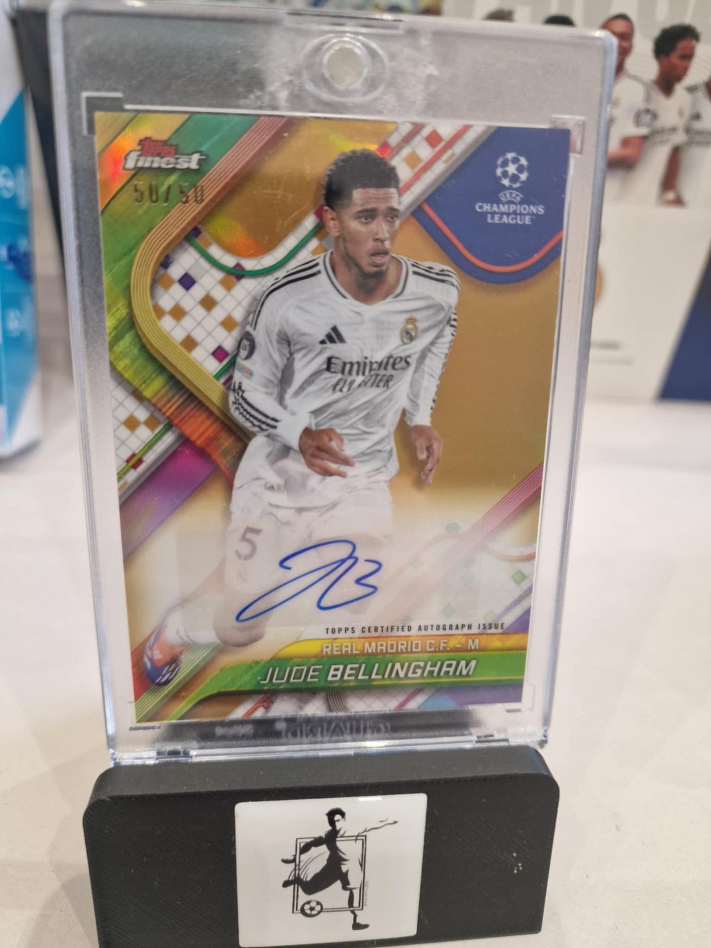 Jude Bellingham 50/50 autograph