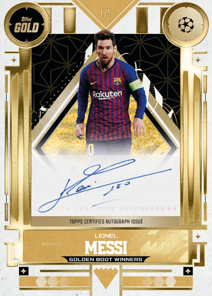 2025/26 Topps Gold UEFA Club Competitions Soccer Hobby Box