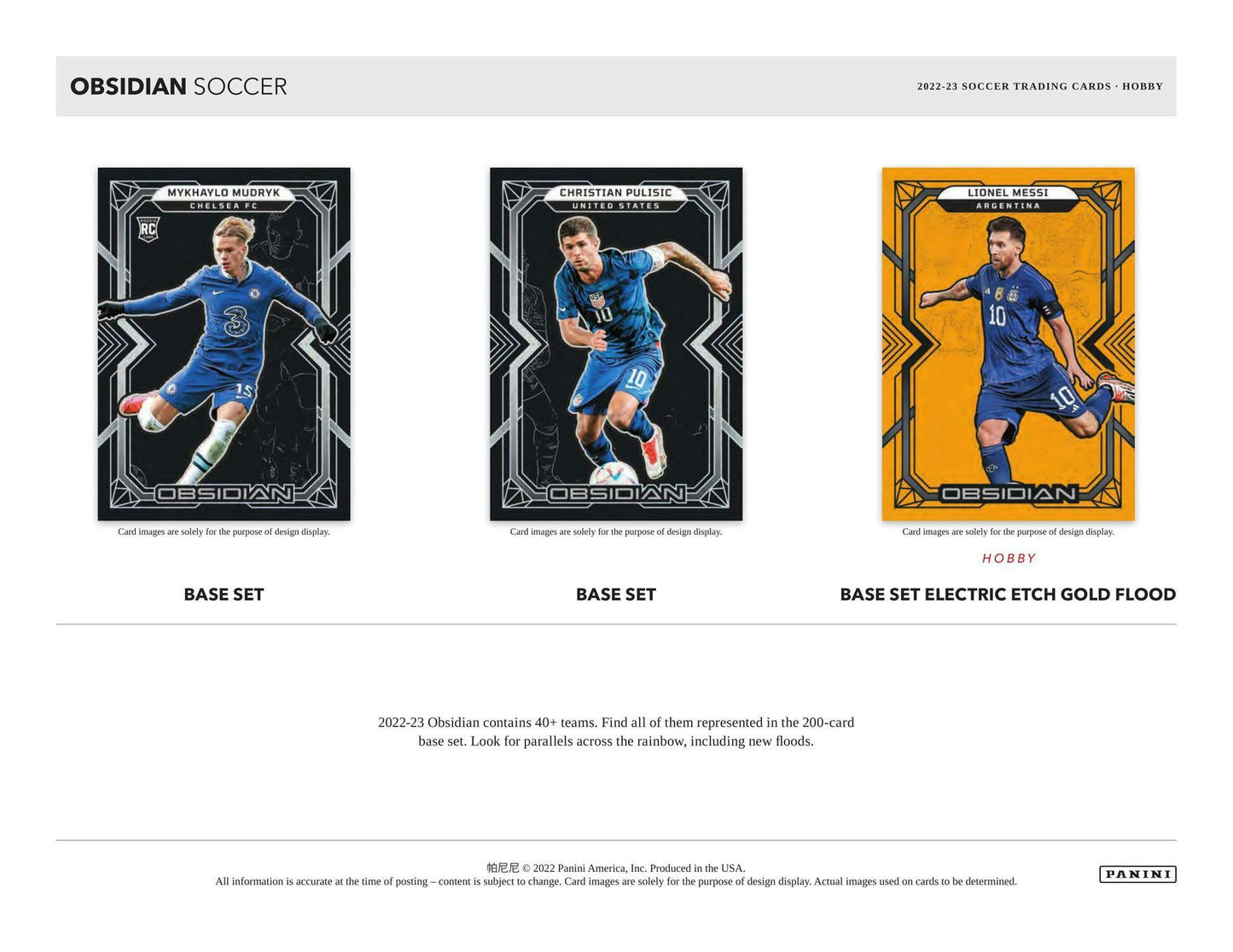 2022-23 Panini Obsidian Soccer Hobby Box