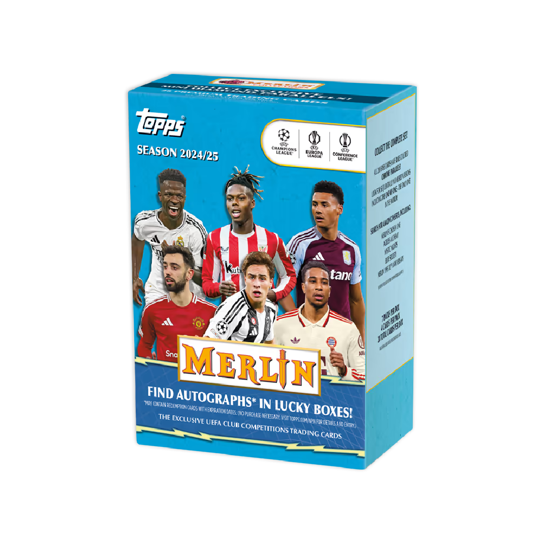 2024-25 Topps Merlin UCC Soccer Blaster box