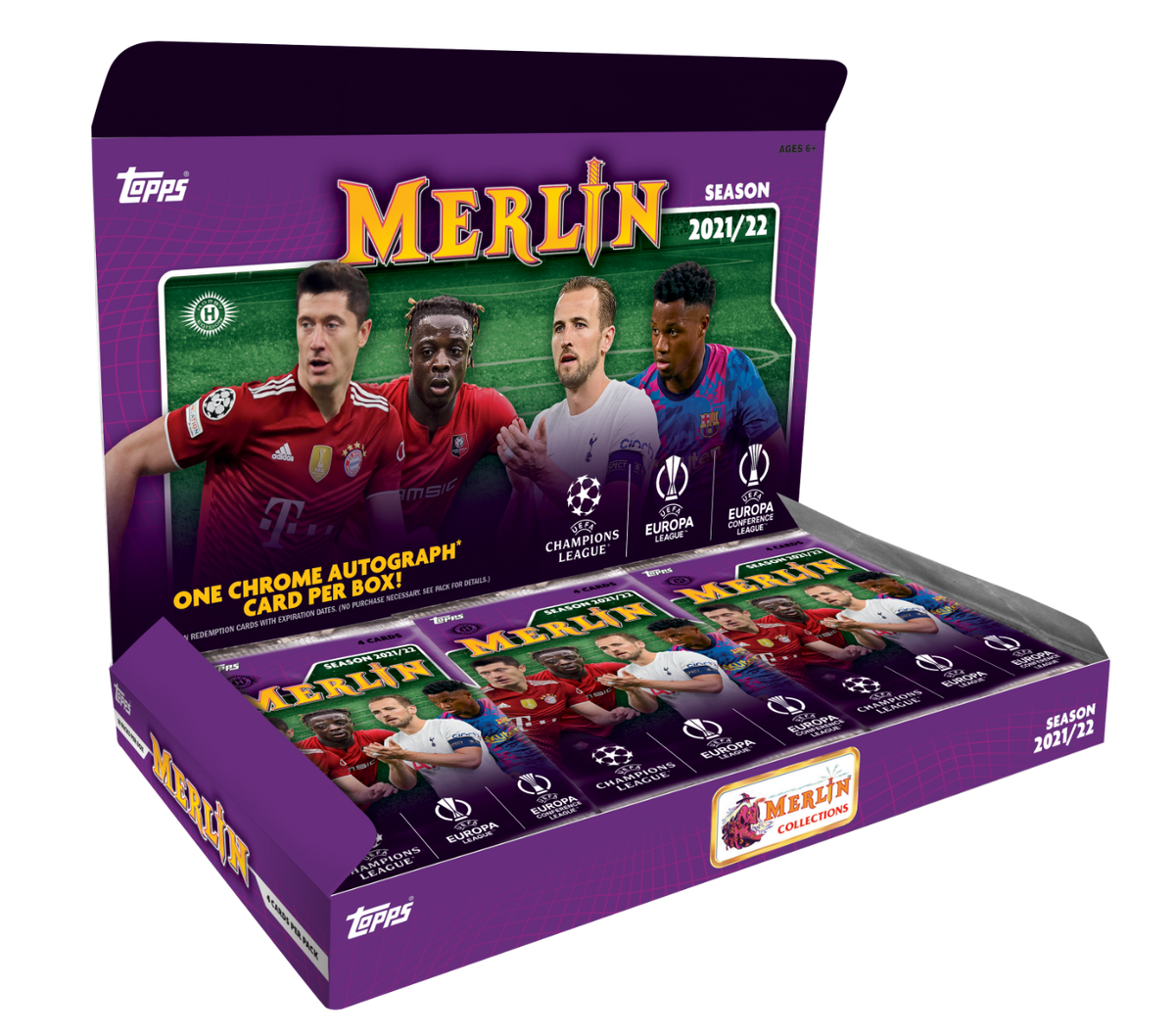 2021/22 Topps Merlin Chrome UEFA Champions League Hobby Box