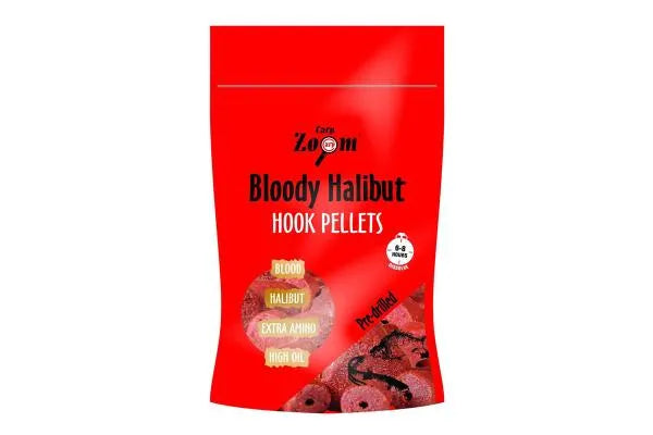 Carp Zoom Bloody Halibut Hook Pellet 8mm